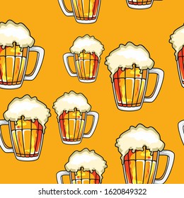 Beer Mug Printable Vector Pattern Stock Vector (Royalty Free ...