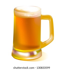 Beer mug realistic