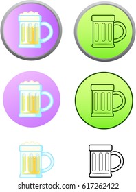 Beer mug set of images