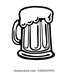 Beer Mug Silhouette vector design