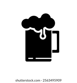 beer mug simple vector icon