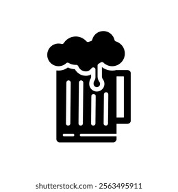 beer mug simple vector icon