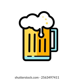 beer mug simple vector icon