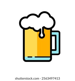 beer mug simple vector icon