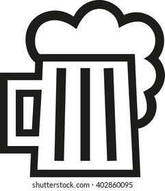Beer mug squared contour
