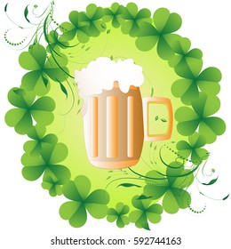 Beer mug for St. Patrick's day