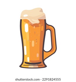 beer mug symbolizes celebration and refreshment icon