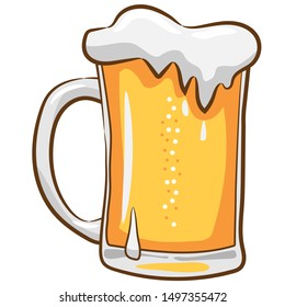 beer mug vector clipart design