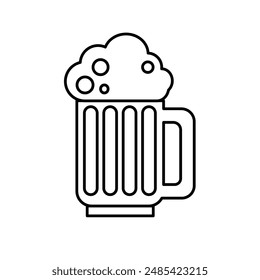Cerveza, taza - Vector icon