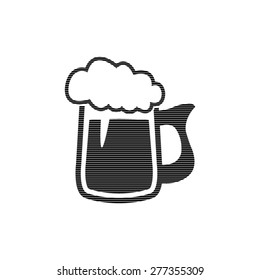 Beer mug  - vector icon