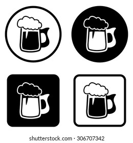 Beer mug  - vector icon