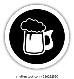 Beer mug  - vector icon