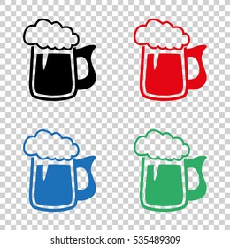 Beer mug -  vector icon