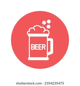 Beer mug vector icon which can easily modify or edit

