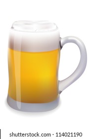 beer mug vector illustration