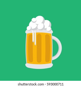 Beer mug Vector illustration