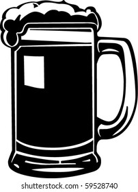 Beer Mug Vector Illustration