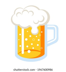 beer mug vector illustration isolated