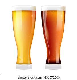 beer mugs isolated on a white background