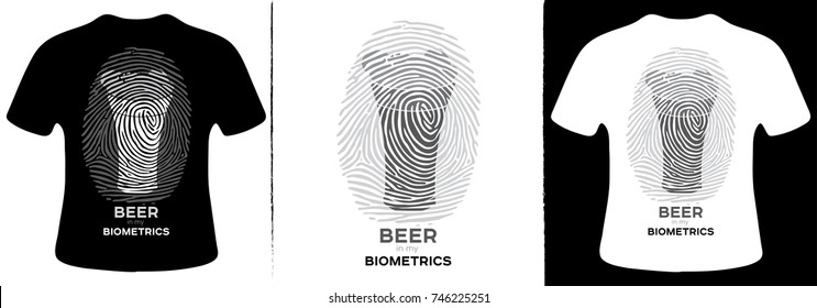 Beer in my biometrics T-Shirt Design