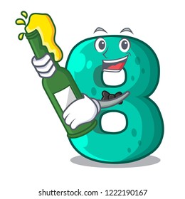 With beer number eight volume logo the mascot