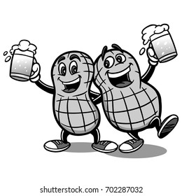 Beer Nuts Illustration