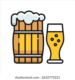  beer object icon modern design concept isolated