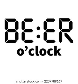 beer o'clock poster flyer social media post design