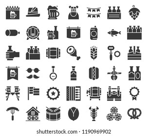 Beer and October festival related icon, glyph design vector