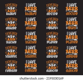 Beer Oktoberfest design concept illustration Hand drew. Oktoberfest concept T shirt And SVG Design Bundle. Beer SVG Quotes  t shirt Design, Vector EPS Editable Files Bundle, can you download this bund