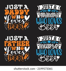 Beer Oktoberfest design concept illustration Hand drawn. Oktoberfest T shirt And SVG Design Bundle. Beer SVG Quotes t shirt Design, Vector EPS Editable Files Bundle.