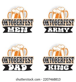 Beer Oktoberfest design concept illustration Hand drawn. Oktoberfest T shirt And SVG Design Bundle