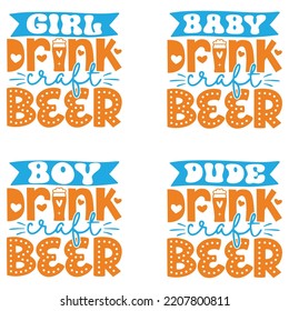 Beer Oktoberfest design concept illustration Hand drawn. Oktoberfest T shirt And SVG Design Bundle. Vector EPS Editable Files Bundle.