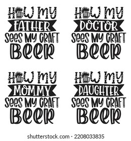 Beer Oktoberfest design concept illustration Hand drawn. Oktoberfest T shirt And SVG Design Bundle. Beer SVG Quotes t shirt Design, Vector EPS Editable Files Bundle.