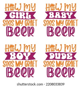 Beer Oktoberfest design concept illustration Hand drawn. Oktoberfest T shirt And SVG Design Bundle. Beer SVG Quotes t shirt Design, Vector EPS Editable Files Bundle.