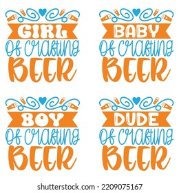 Beer Oktoberfest design concept illustration Hand drawn. Oktoberfest T shirt And SVG Design Bundle. Vector EPS Editable Files Bundle.