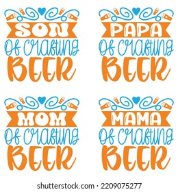 Beer Oktoberfest design concept illustration Hand drawn. Oktoberfest T shirt And SVG Design Bundle. Beer SVG Quotes t shirt Design, Vector EPS Editable Files Bundle.