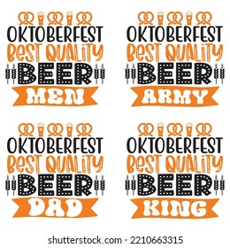 Beer Oktoberfest design concept illustration Hand drawn. Oktoberfest T shirt And SVG Design Bundle. Beer SVG Quotes t shirt Design, Vector EPS Editable Files Bundle.