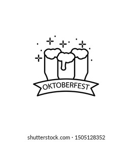 Beer, Oktoberfest icon. Element of October festival icon