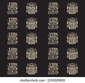 Paquete de diseño de camisetas de Beer Oktoberfest. Letras manuscritas de Oktoberfest. Celebración del Festival de Cervezas Diseño Vector. Paquete Archivos editables de EPS vectores, puede descargar este paquete de diseños.