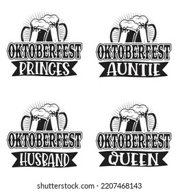 Beer, Oktoberfest t shirt design bundle. Oktoberfest Squad SVG, Beer Drinking Party, German Sausage, Prost Beer German, Deutschland Beer Germany.