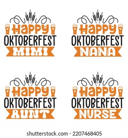 Beer, Oktoberfest t shirt design bundle. Oktoberfest SVG Bundle Beer Svg, Women's Oktoberfest Shirt, Girl Beer Design, Prost, Pretzels and Beer, Vector EPS Editable Files Bundle.