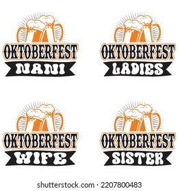 Beer, Oktoberfest t shirt design bundle. Oktoberfest Squad SVG, Beer Drinking Party, German Sausage, Prost Beer German, Deutschland Beer Germany.