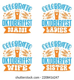 Beer, Oktoberfest t shirt design bundle. Oktoberfest Squad SVG, Beer Drinking Party, German Sausage, Prost Beer German, Deutschland Beer Germany.