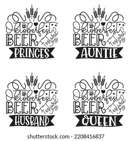 Beer, Oktoberfest t shirt design bundle. Oktoberfest SVG Bundle Beer Svg, Women's Oktoberfest Shirt, Girl Beer Design, Prost, Pretzels and Beer, Vector EPS Editable Files Bundle.