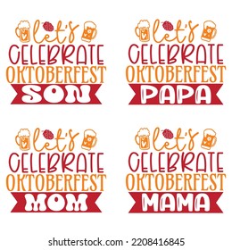 Beer, Oktoberfest t shirt design bundle. Oktoberfest SVG Bundle Beer Svg, Women's Oktoberfest Shirt, Girl Beer Design, Prost, Pretzels and Beer, Vector EPS Editable Files Bundle.