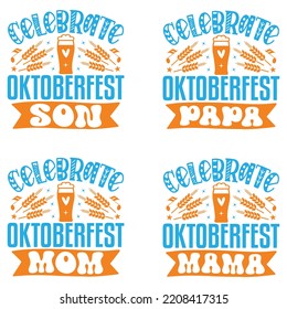 Beer Oktoberfest t shirt design bundle. Oktoberfest handwritten lettering. Beer Festival celebration Vector Design. Vector EPS Editable Files Bundle, can you download this Designs Bundle..