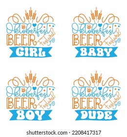 Beer Oktoberfest t shirt design bundle. Oktoberfest handwritten lettering. Beer Festival celebration Vector Design. Vector EPS Editable Files Bundle, can you download this Designs Bundle..