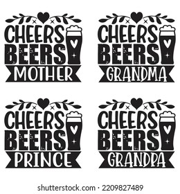 Beer, Oktoberfest t shirt design bundle. Oktoberfest Squad SVG, Beer Drinking Party, German Sausage, Prost Beer German, Deutschland Beer Germany.