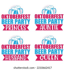 Beer, Oktoberfest t shirt design bundle. Oktoberfest Squad SVG, Beer Drinking Party, German Sausage, Prost Beer German, Deutschland Beer Germany.